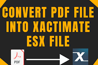 convert PDF to esx file xactimate format