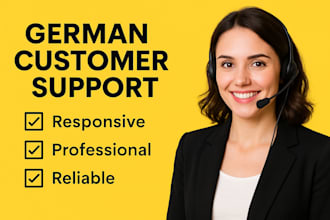 provide best customer and chat support in german
