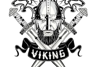 design modern viking warrior sport logo