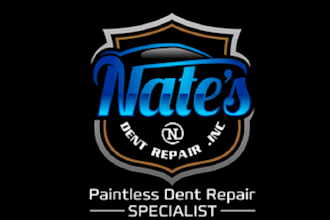 design classic paintless dent repair company logo