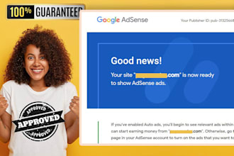 approval your site on your  google adsense account