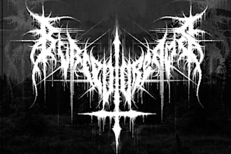 create black, slamming, brutal, death metal band logo