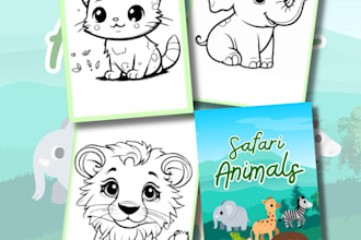 create a personalized coloring book for kids