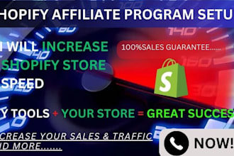 set up affiliate program and custom solutions for your shopify store