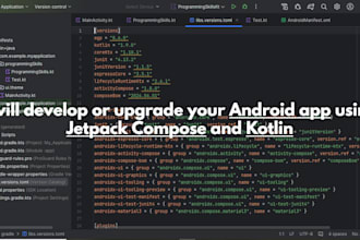 develop or upgrade your android app using jetpack compose and kotlin