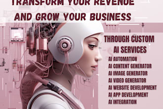 build ai content generator, ai image genrator, ai app, ai website, ai automation