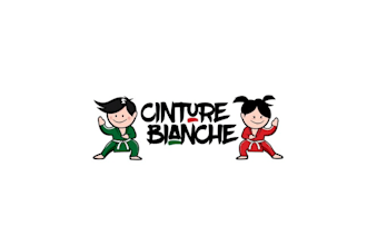 design cartoon a judo and karate school logo