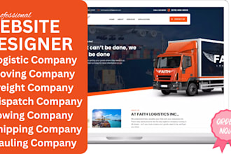 create logistics, trucking, dispatch, freight and moving company website