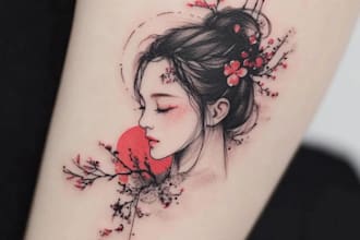 create original custom japanese tattoo design for you