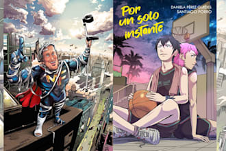 draw comic book cover design comic cover graphic novel comic page manga retro