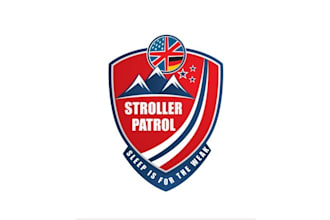 design attract inventive stroller patrol logo