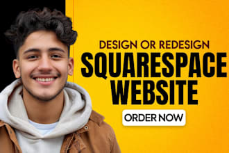 develop squarespace website, design or redesign squarespace website