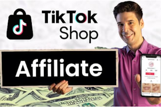 be your USA representative to create tiktok shop afiliate, tiktok affiliate