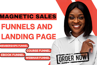create high converting landing page or sales funnel for lead generation