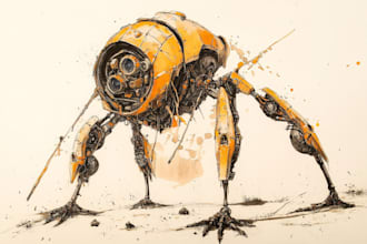 draw detailed warhammer illustration, paint warhammer