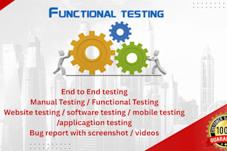 do end to end functional manual testing on website and mobile app