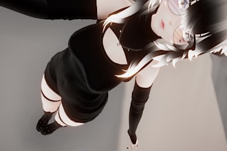 create a 3d vrchat avatar, 3d character, 3d modeling nsfw