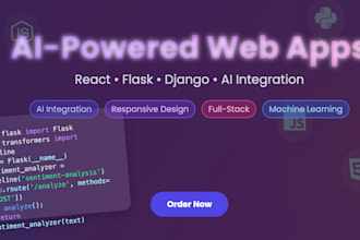 build modern web apps with react, flask and django with ai integration