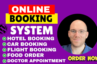 build property management website, vacation rental with booking, wix, wordpress