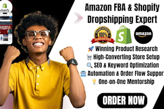 amazon fba mentor shopify dropshipping store specialist ecommerce expert