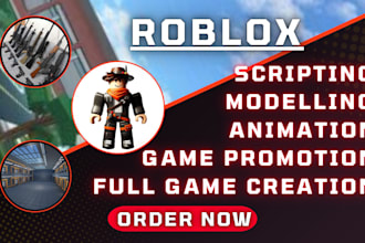 do roblox full game development, scripting