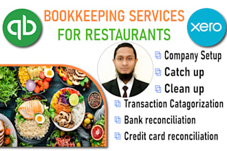 do restaurant bookkeeping in quickbooks, xero, and wave