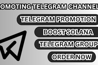 do telegram promotion, boost solana memecoin, pump fun, hit 10m forex traders