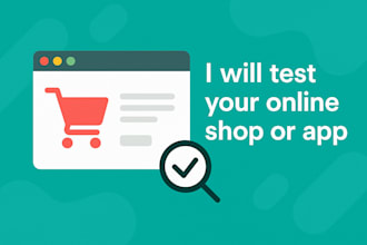 test your online shop or app for UX and usability