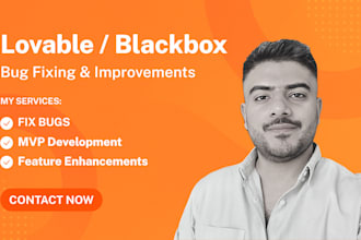 fix bugs, develop backend, secure your ai generated website lovable blackbox etc