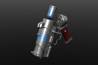 hand connon,sniper,timer bomb,blender file,fortnite game,mini gun,video game,cgi
