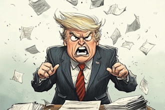 make a political cartoon character design