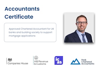 prepare accountants certificate for mortgage application
