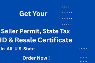 get sales tax permit, reseller, tax license, llc, tax exempt certificate, tax id