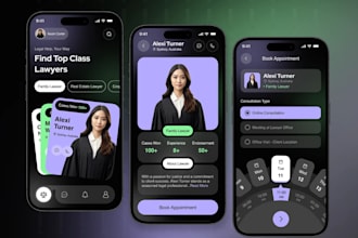 build attorney app, law firm website, lawyer finder app