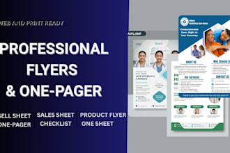 do medical flyer, homecare, healthcare, pharmacy, clinic flyers , one pager