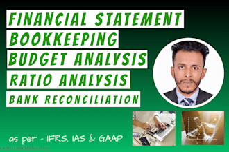 prepare balance sheet, income statement, profit and loss, cash flow