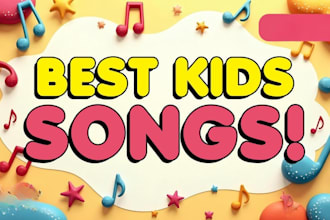 produce children rap kid music, podcast jingle, rock, pop for youtube channel