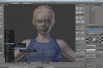 create custom 3d second life avatar using blender mesh and rigging