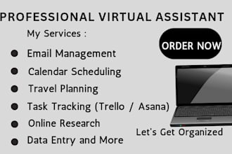 be your professional executive and administrative virtual assistant