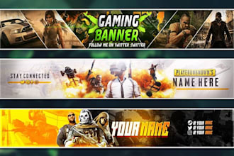design a very good and perfect youtube banner