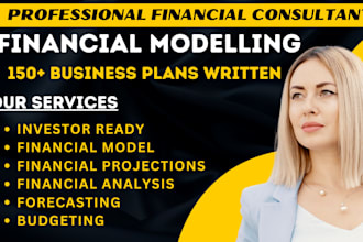 create a financial model, forecasts, projection for investor ready business plan