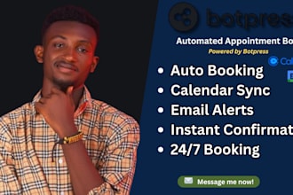build an appointment booking chatbot using botpress