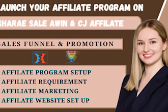 setup your affiliate program on awin, shareasale, impact and cj affiliate
