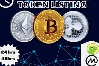 list your coin or token on top crypto exchange platforms