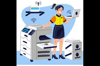 repair computer,printer,antivirus and optimize the computer