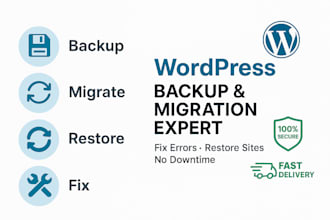 backup, migrate website, wix, squarespace, etsy, migrate shopify to wordpress
