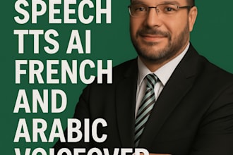 record text to speech tts ai french and arabic voiceover