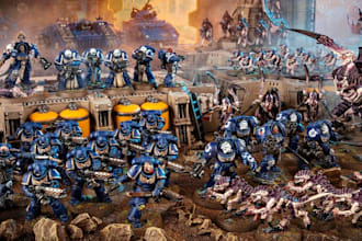 print and paint 3d miniature, kitbash warhammer40k models, dnd, trench crusade