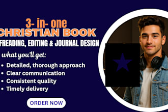 proofread edit christian ebook memoir daily devotional book journal design