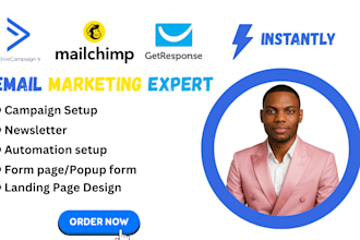 setup activecampaign automation getresponse mailchimp email marketing campaign